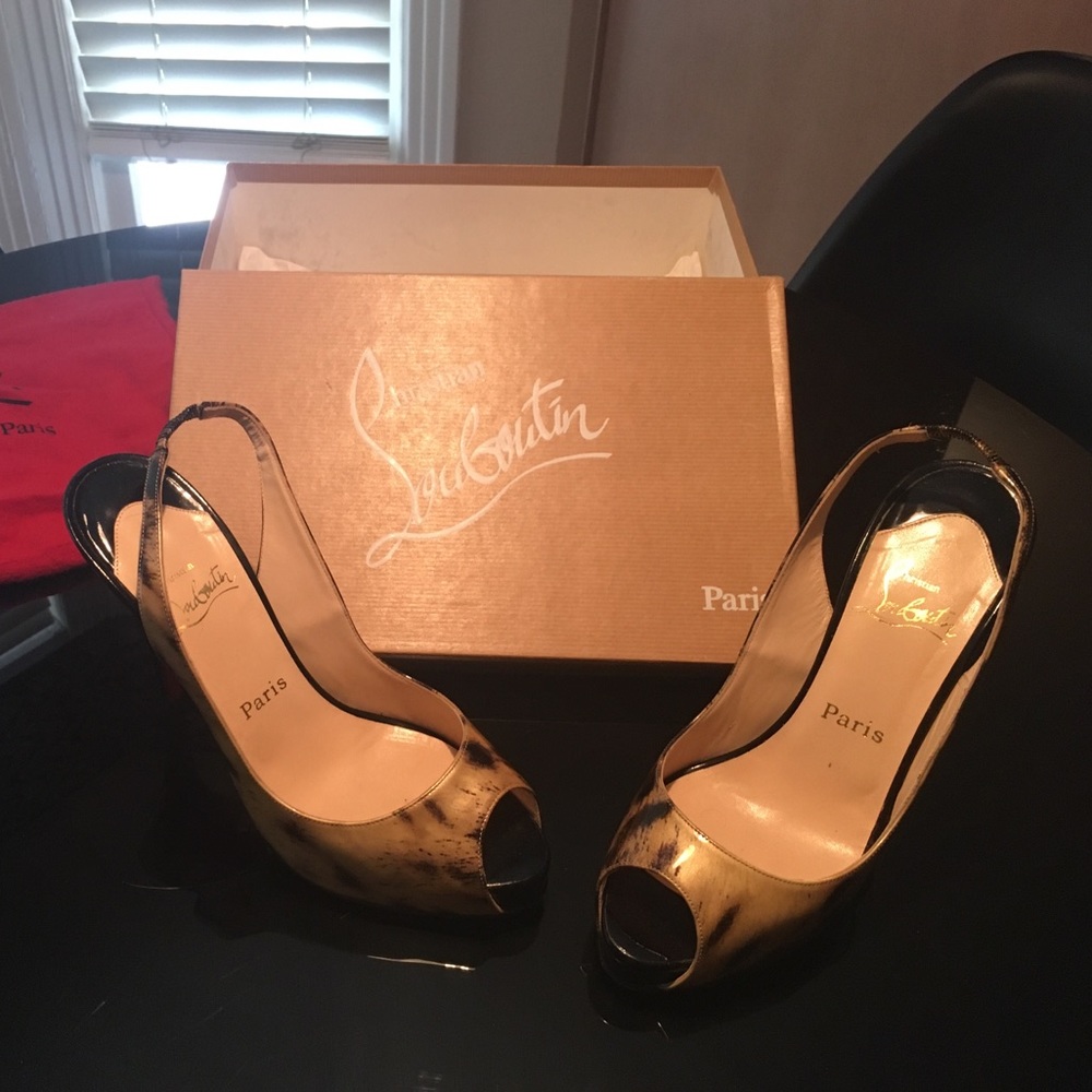 Christian Louboutin Slingback Leopard 38.5 (US 8)